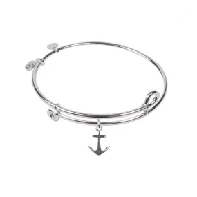 Anchor , Bangle Sterling Silver Plated