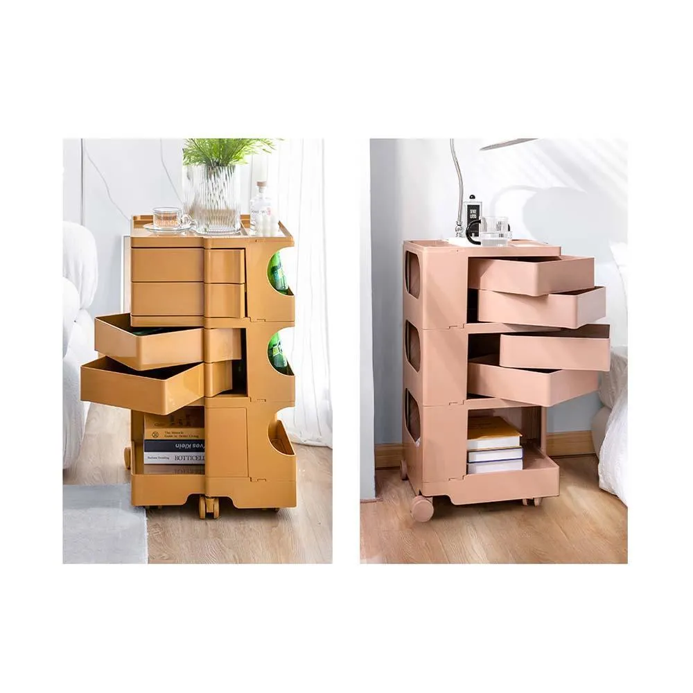 ArtissIn Replica Boby Trolley Storage Drawer Cart Shelf Mobile 5 Tier White