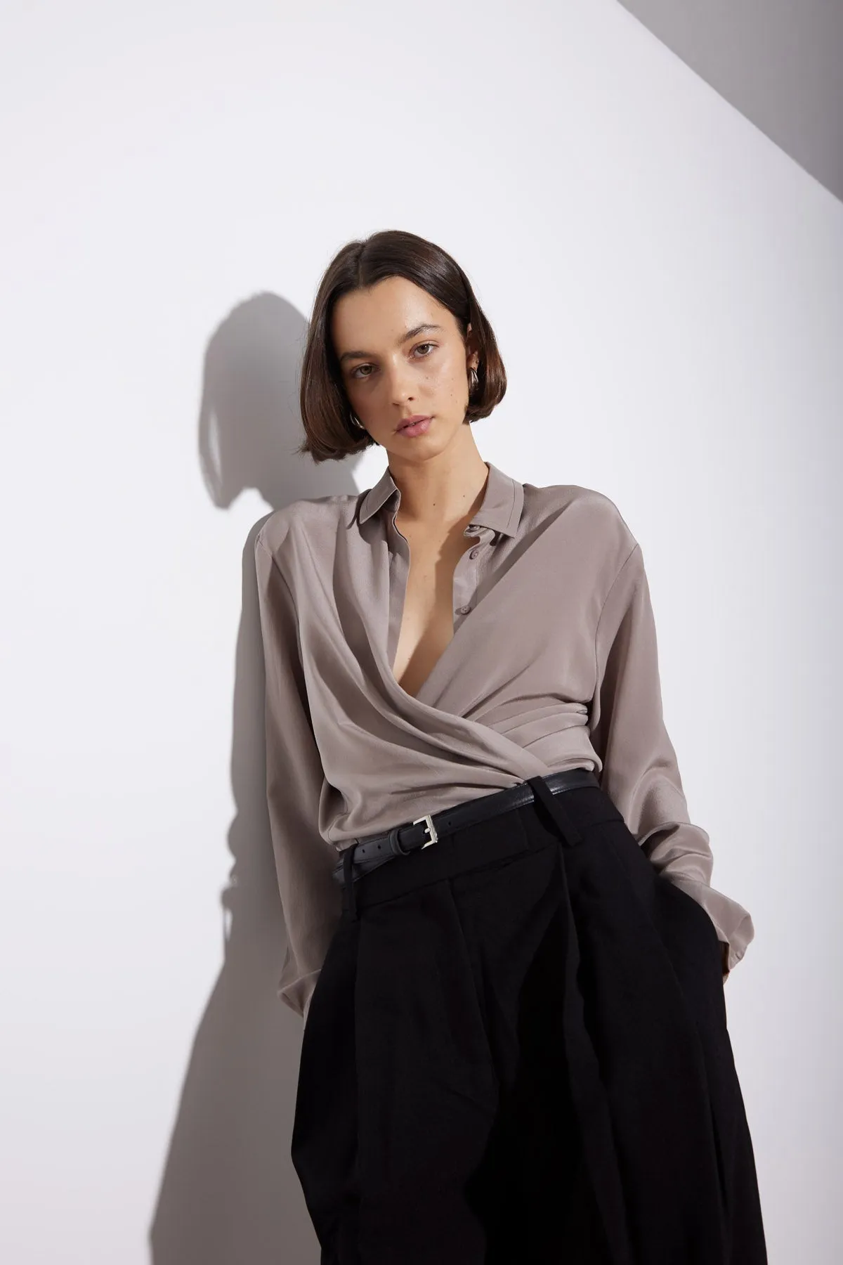 CARUSO SHIRT TRUFFLE