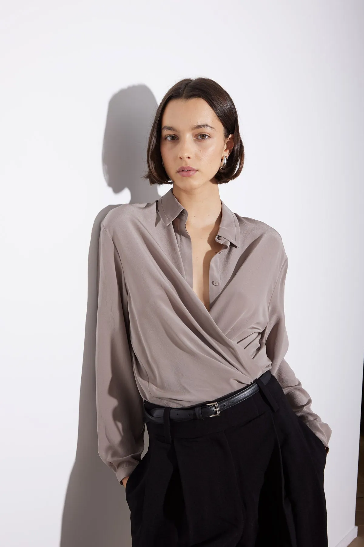 CARUSO SHIRT TRUFFLE