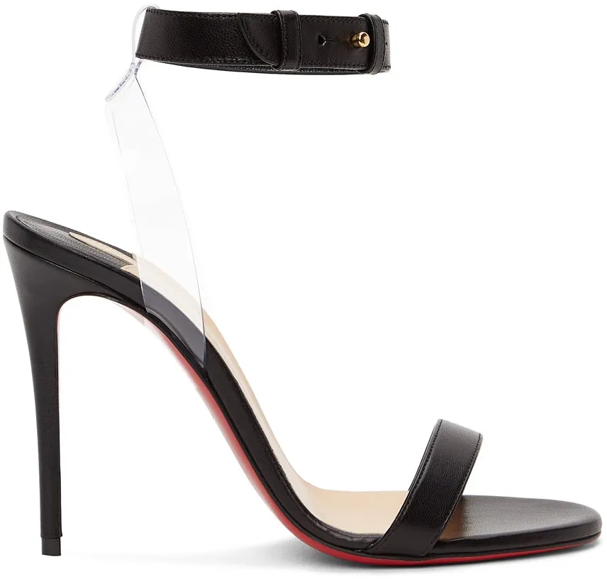 Christian Louboutin Black Jonatina 100 Heeled Sandals