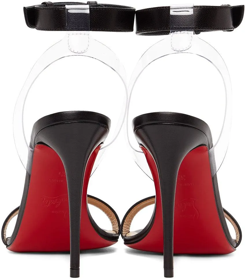 Christian Louboutin Black Jonatina 100 Heeled Sandals