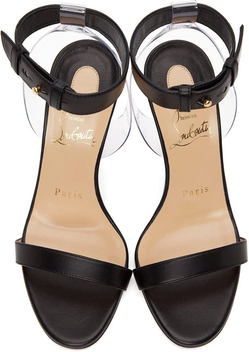 Christian Louboutin Black Jonatina 100 Heeled Sandals
