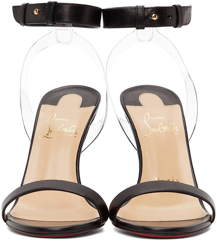 Christian Louboutin Black Jonatina 100 Heeled Sandals