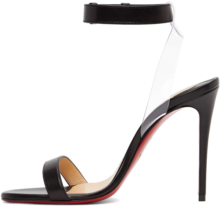 Christian Louboutin Black Jonatina 100 Heeled Sandals