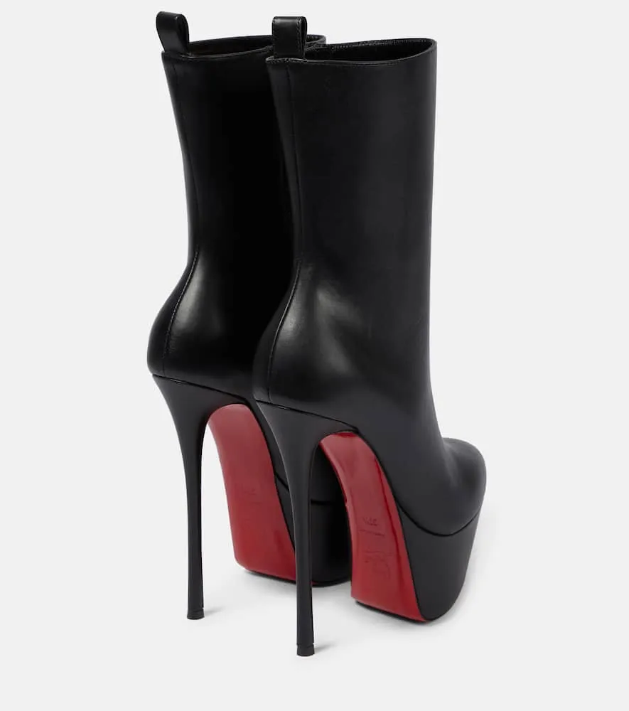 Christian Louboutin Dolly Booty Alta 160 leather platform boots
