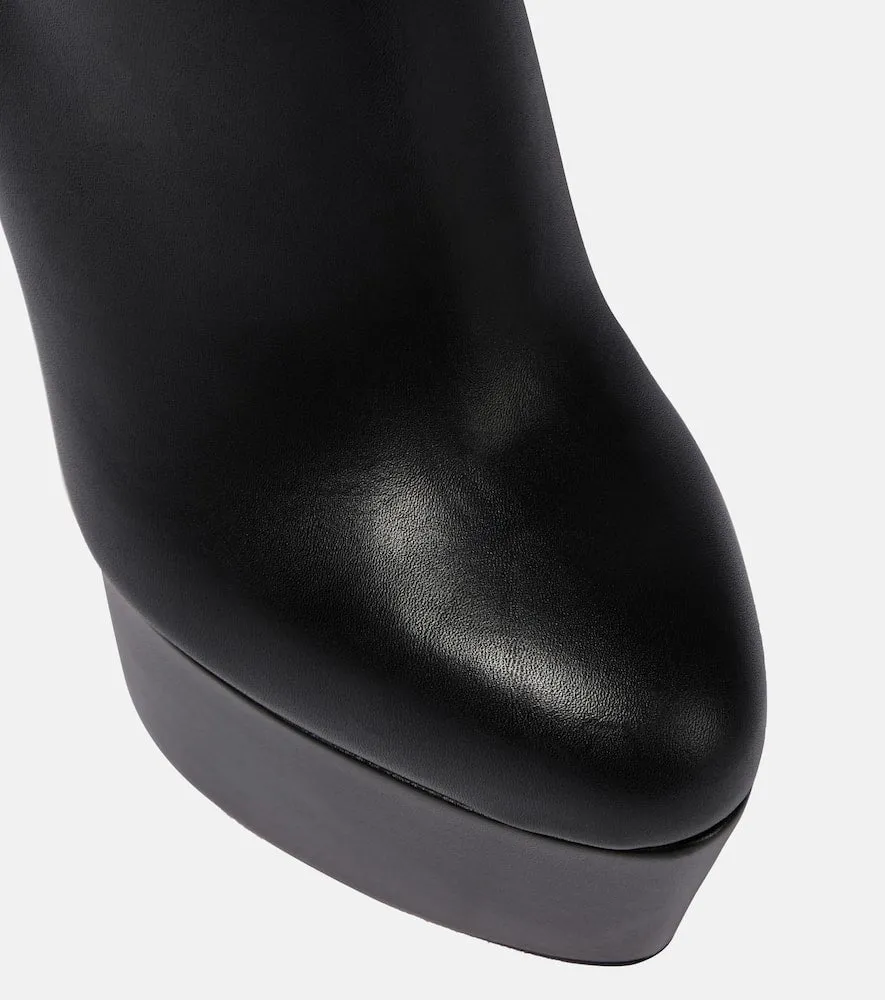 Christian Louboutin Dolly Booty Alta 160 leather platform boots