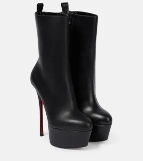 Christian Louboutin Dolly Booty Alta 160 leather platform boots