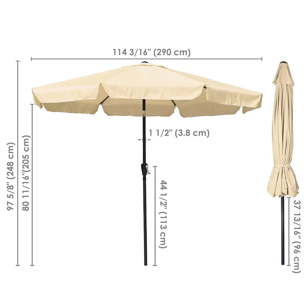 DIY 10 Foot Patio Outdoor Umbrella Tilt Color Options