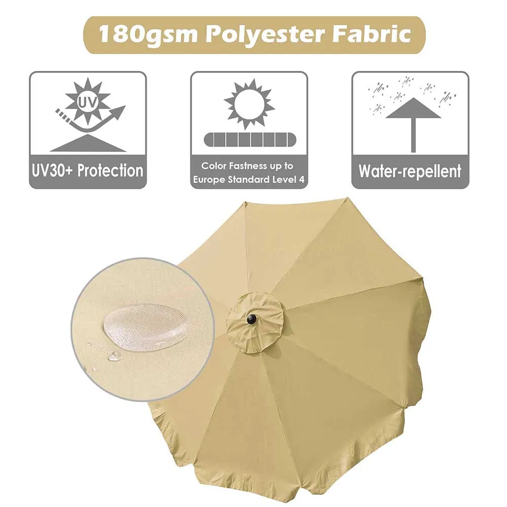 DIY 10 Foot Patio Outdoor Umbrella Tilt Color Options
