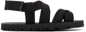 Dries Van Noten Black Strap Sandals