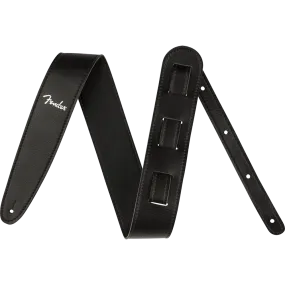 Fender Vegan Leather Strap, Black, 2.5"