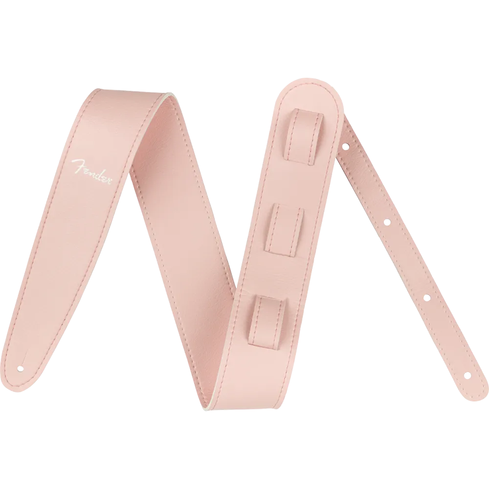 Fender Vegan Leather Strap, Shell Pink, 2.5"