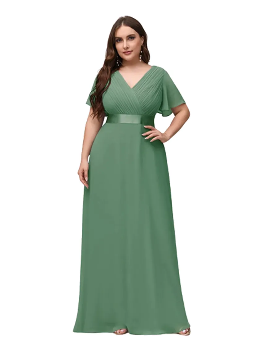 Funki Buys | Dresses | Women's Elegant Chiffon Evening Dress