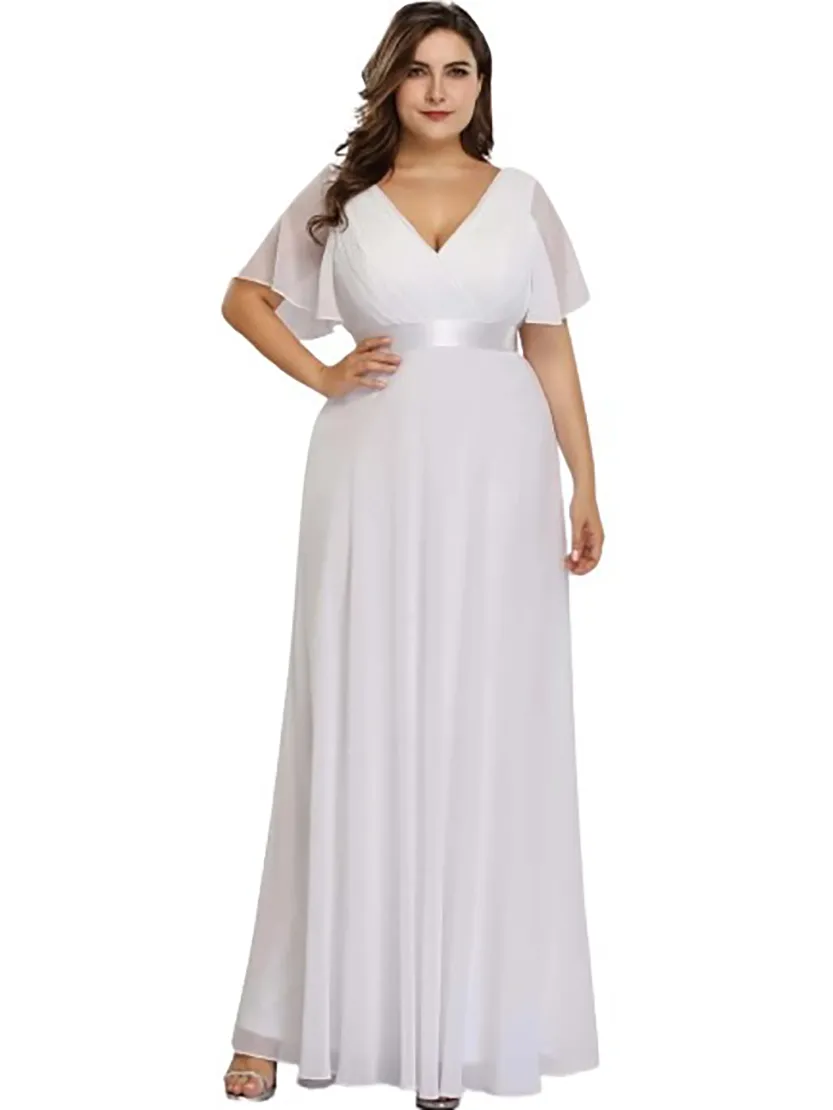 Funki Buys | Dresses | Women's Elegant Chiffon Evening Dress