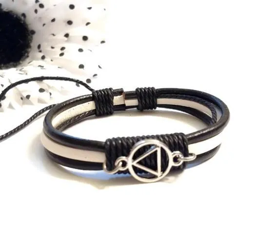 Leather Adjustment AA Bracelet