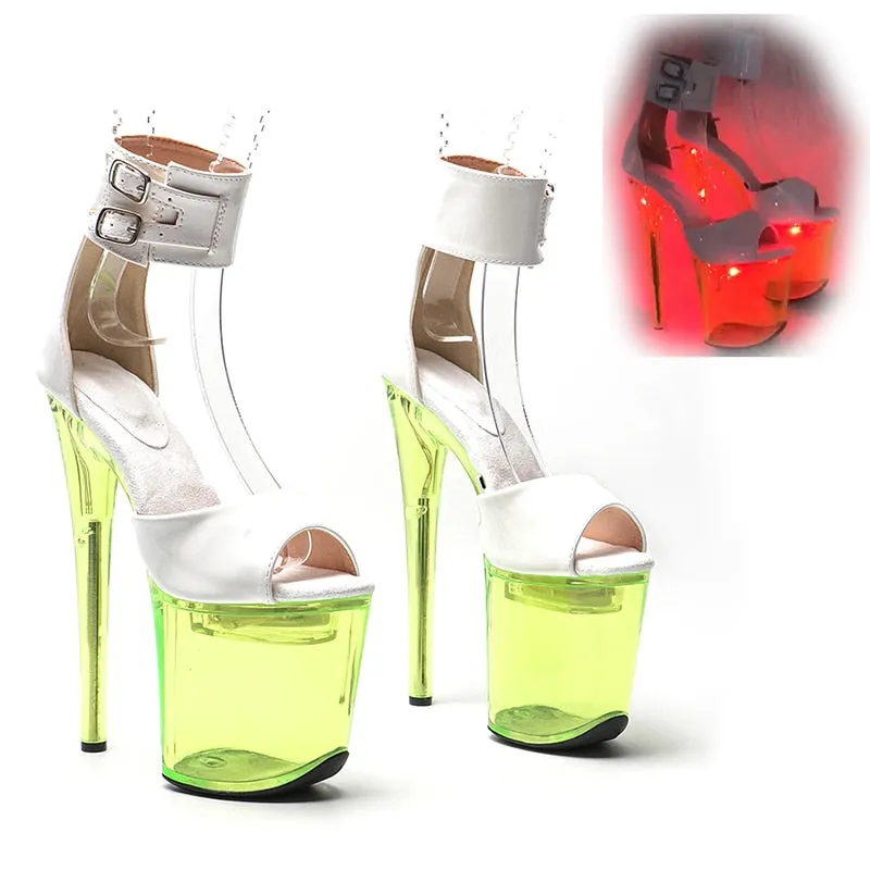 LED Light Up Stripper High Heels