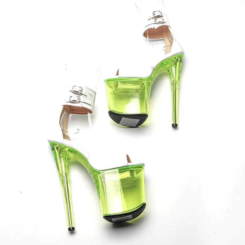 LED Light Up Stripper High Heels