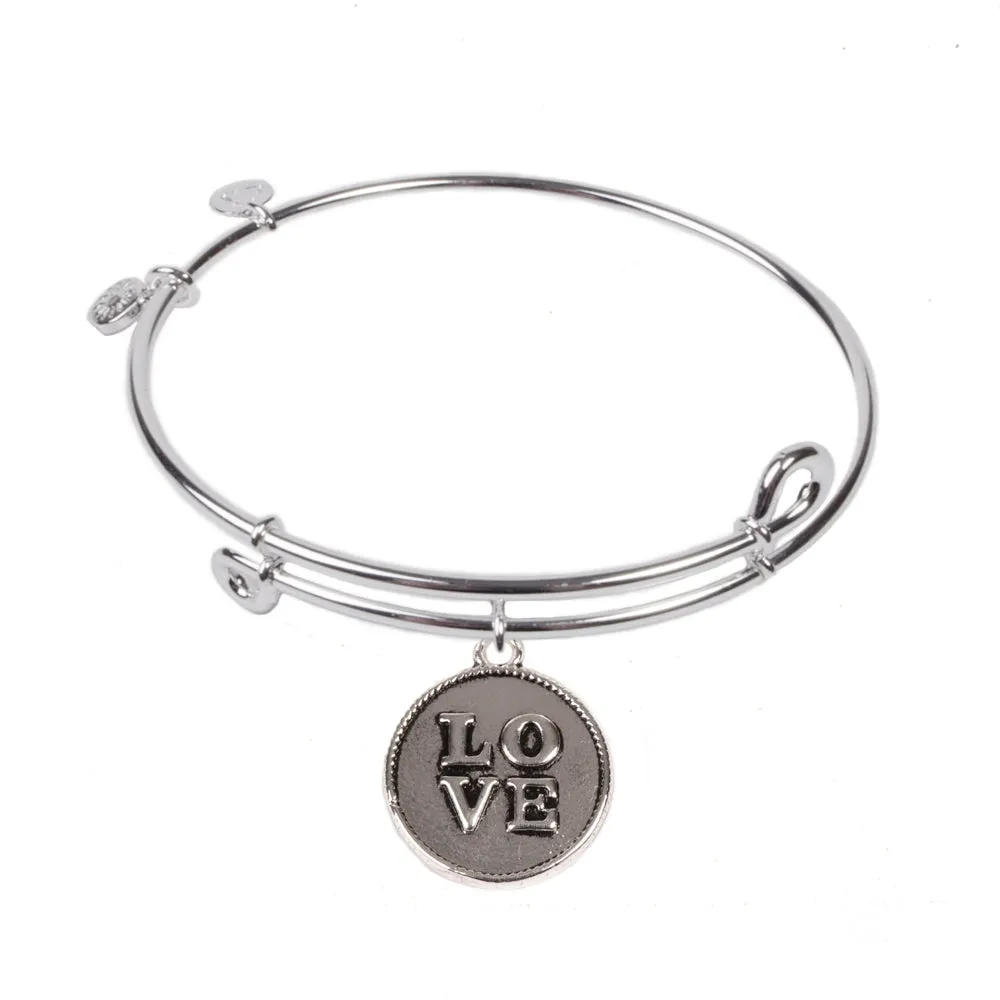 Love, Bangle Sterling Silver Plated