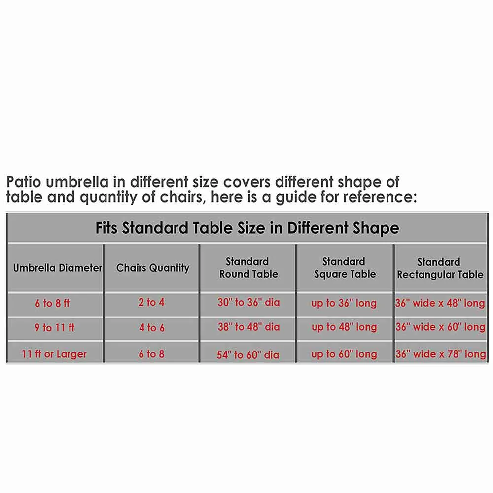 Patio Umbrella Wooden 9ft 8-Rib