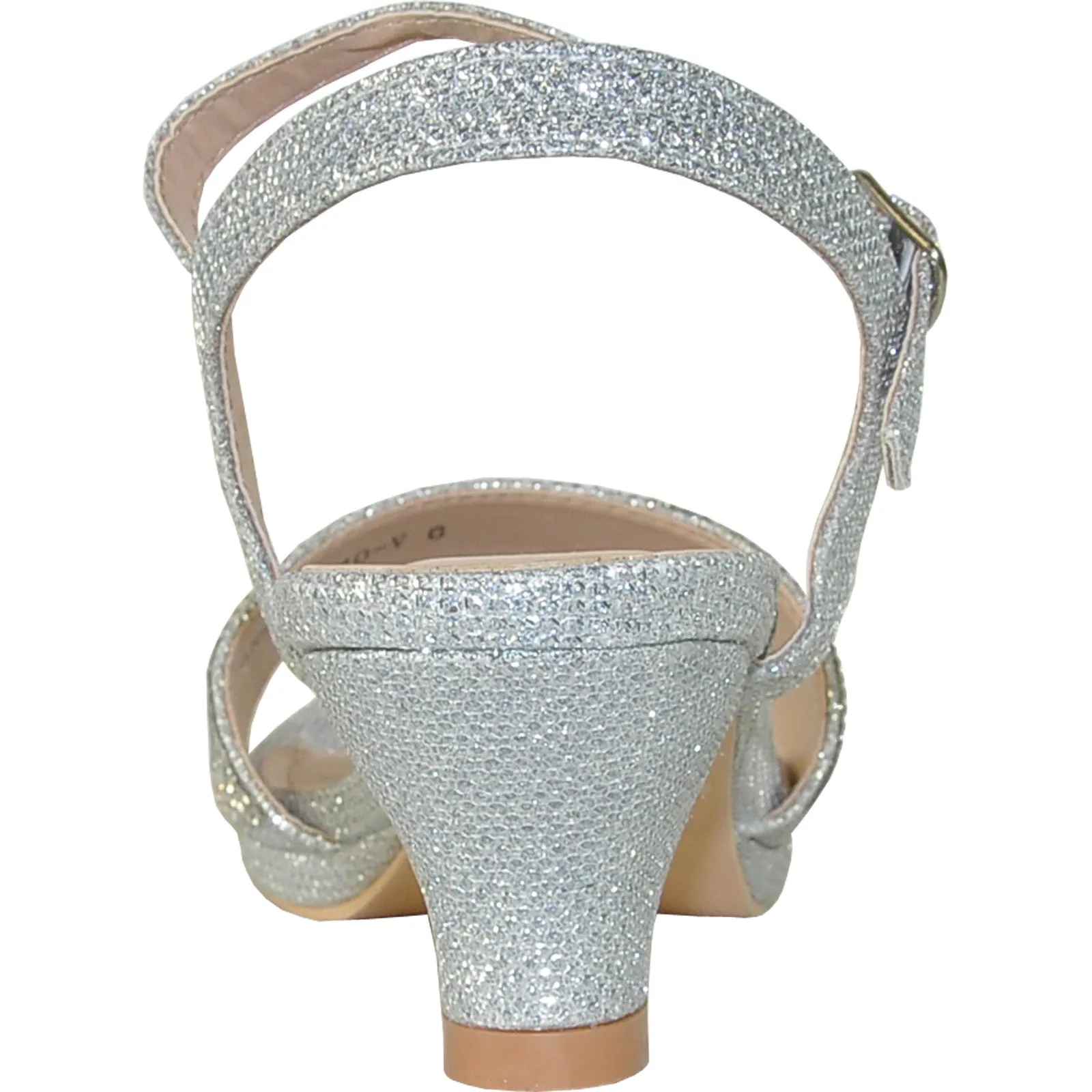 VANGELO Women Sandal ANGEL-10 Heel Party Prom & Wedding Sandal Silver