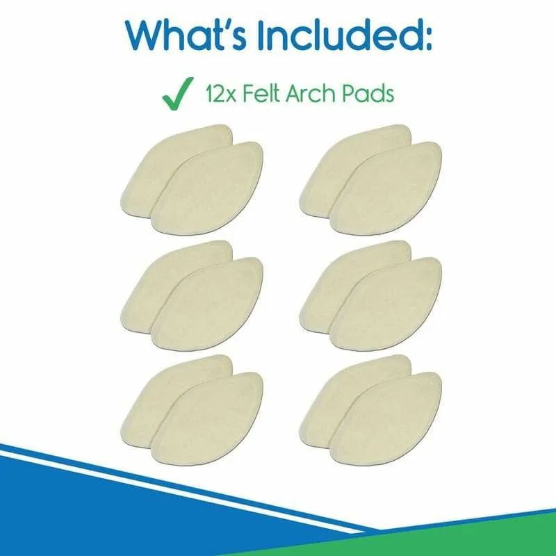 Vive Health Felt Arch Pads - White
