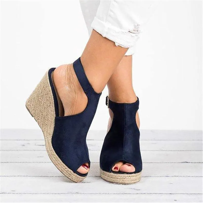 Women's Ankle Strap Wedge Platform Sandals