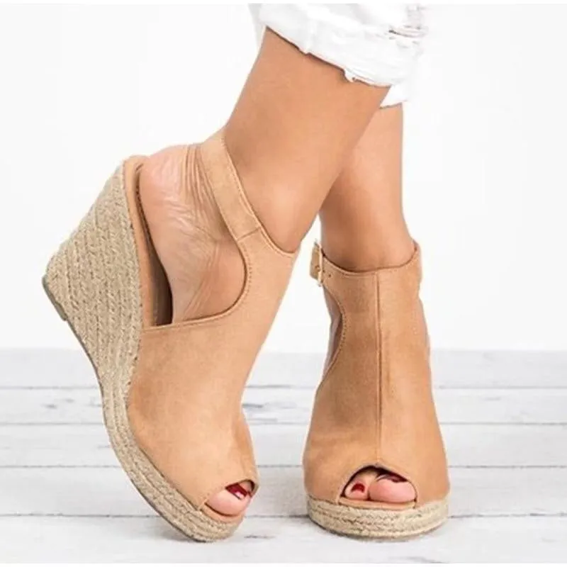 Women's Ankle Strap Wedge Platform Sandals