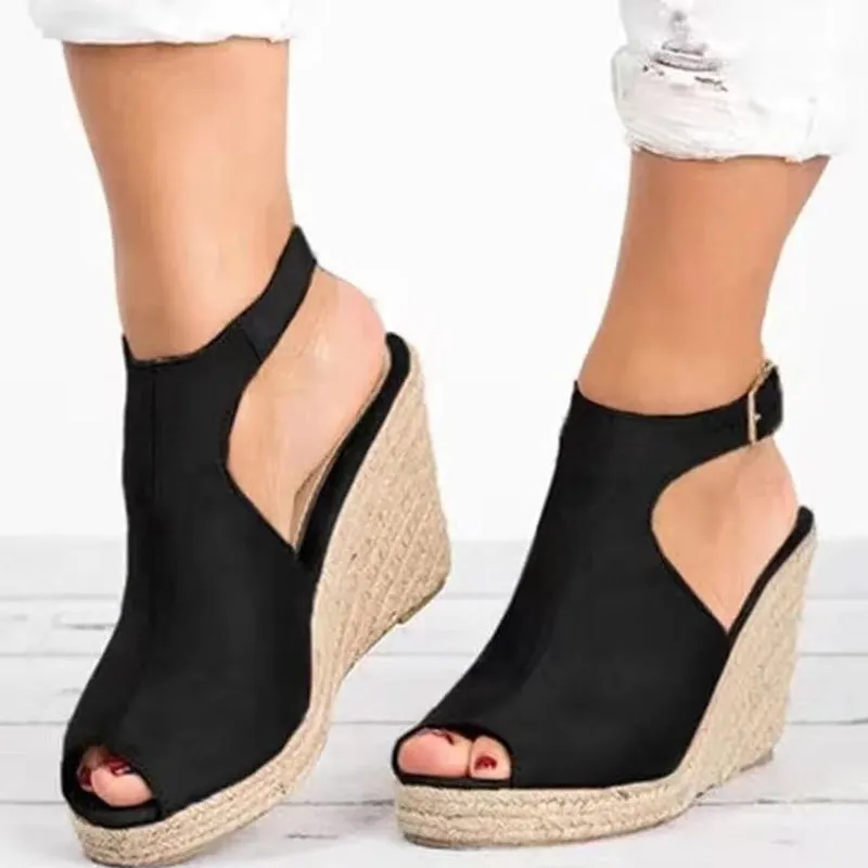 Women's Ankle Strap Wedge Platform Sandals