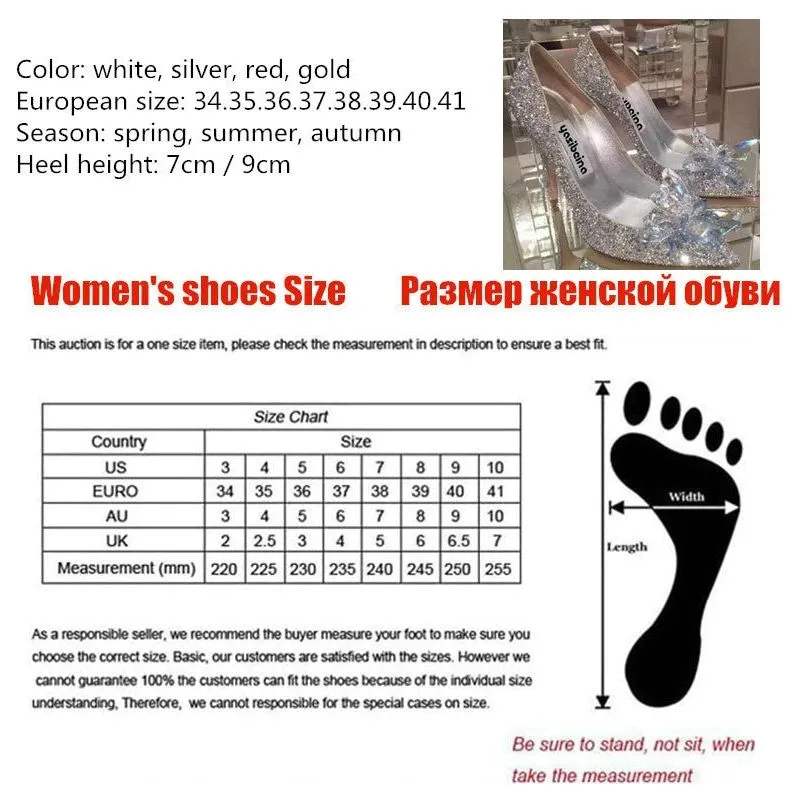 Women's Crystal Princess Bridal Shoes