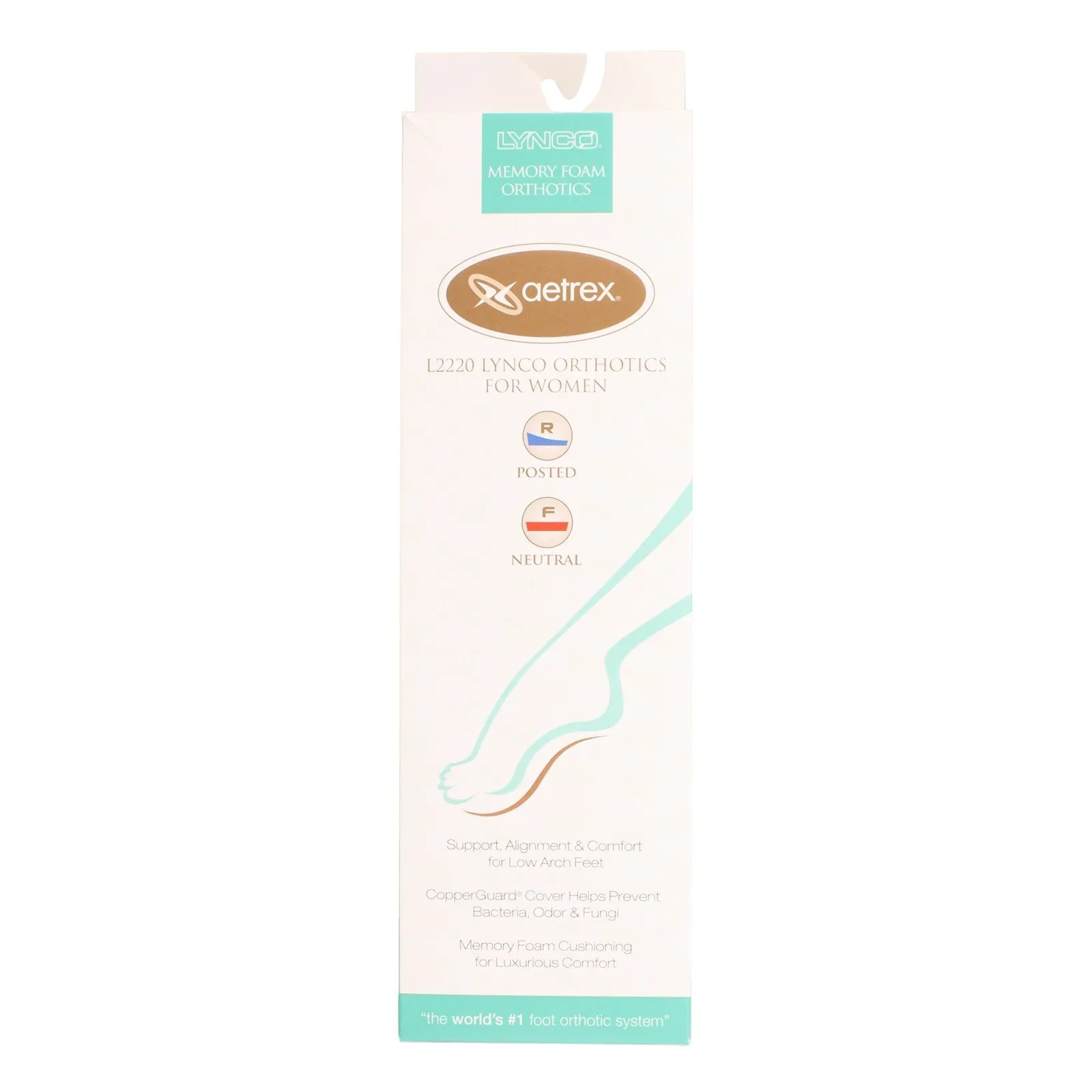 Women's Lynco by Aetrex, Memory Foam Ortho Post/Neutral