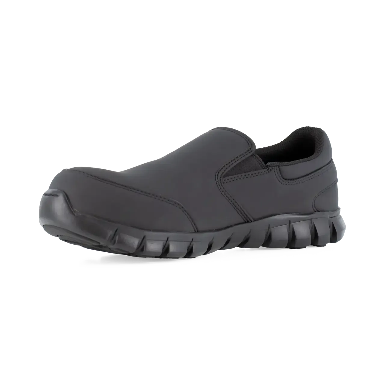 Women's Sublite Cushion Composite-Toe Slip On Athletic Work Shoe Black