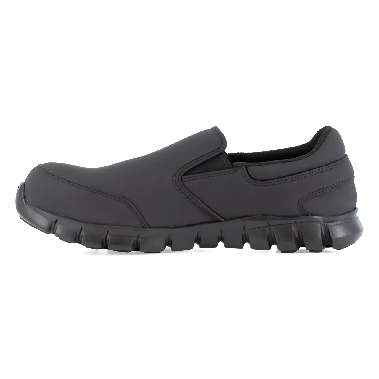 Women's Sublite Cushion Composite-Toe Slip On Athletic Work Shoe Black
